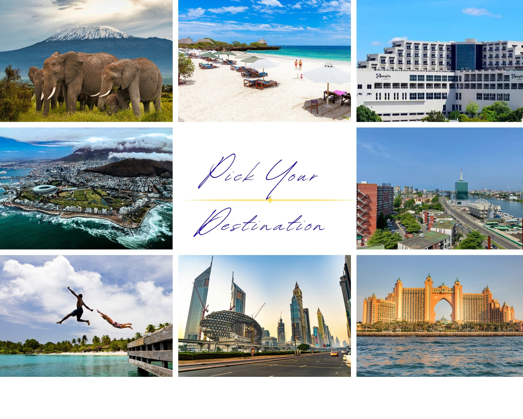 Travel Destinations - Pick Your Destination